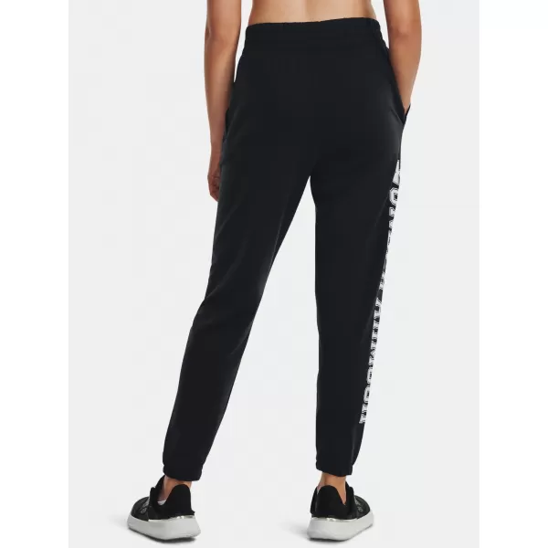  Дамски спортен панталон UNDER ARMOUR RIVAL TERRY GRAPHIC JOGR 1379437-001 ЧЕРЕН 