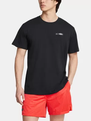 Мъжка тениска UNDER ARMOUR HW ARMOUR LABEL SS 1382831-001 ЧЕРЕН