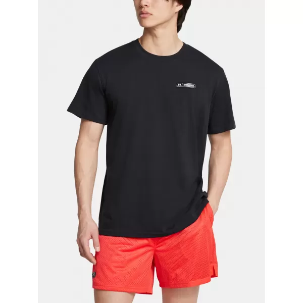  Мъжка тениска UNDER ARMOUR HW ARMOUR LABEL SS 1382831-001 ЧЕРЕН 