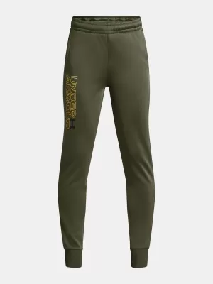 Спортни панталони за момчета UNDER ARMOUR ARMOUR FLEECE GRAPHIC JGR 1379786-390 ЗЕЛЕНО