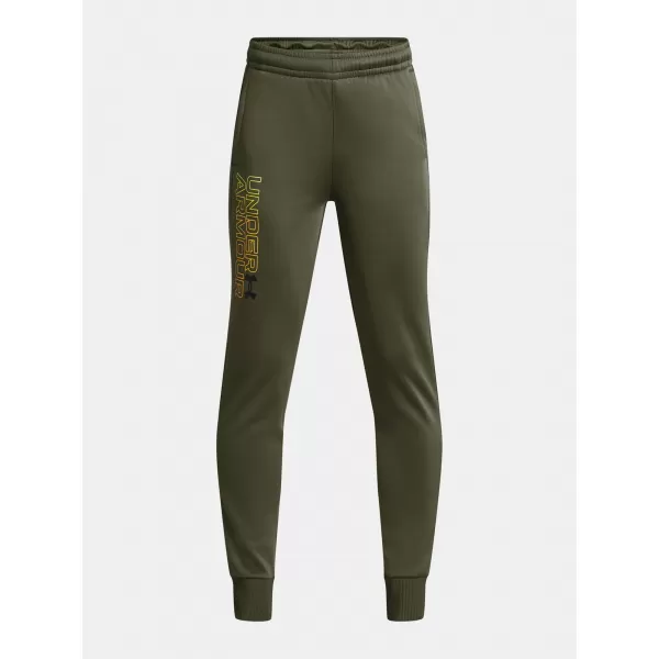  Спортни панталони за момчета UNDER ARMOUR ARMOUR FLEECE GRAPHIC JGR 1379786-390 ЗЕЛЕНО 
