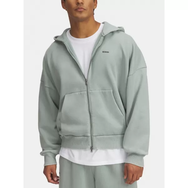  Мъжки суичър UNDER ARMOUR ICON HWT FLEECE WASH FZ 6000651-348 ЗЕЛЕНО 