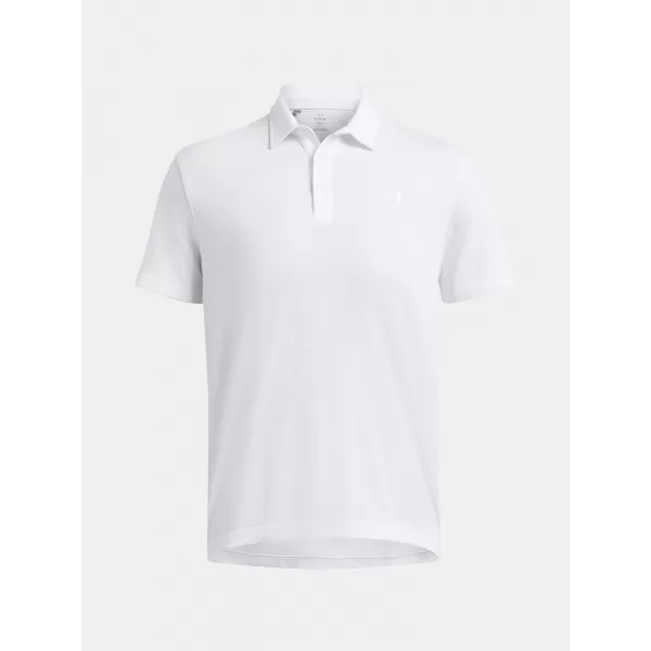  Мъжка тениска UNDER ARMOUR ICON POLO 1386608-100 БЯЛО 