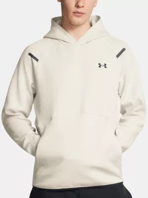 Мъжки суичър UNDER ARMOUR UNSTOPPABLE FLC HD EU 1389350-110 БЯЛО