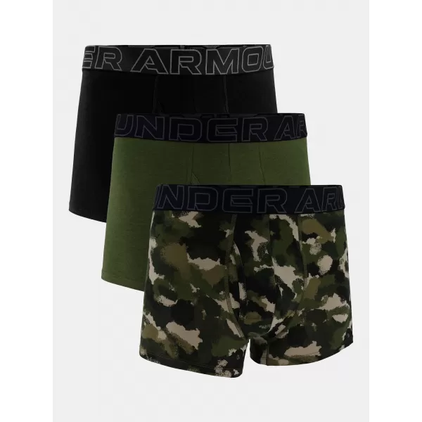  Мъжки боксерки UNDER ARMOUR M PERF COTTON NOV 3IN 1383892-391 ЗЕЛЕНО 