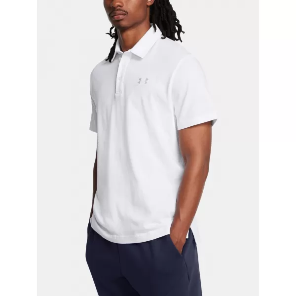  Мъжка тениска UNDER ARMOUR ICON POLO 1386608-100 БЯЛО 