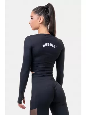 Спортен топ с дълъг ръкав HERO 585 BLACK Nebbia