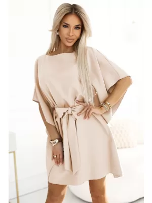 Рокля NUMOCO SOFIA 287-38 ТЪМНО БЕЖОВО