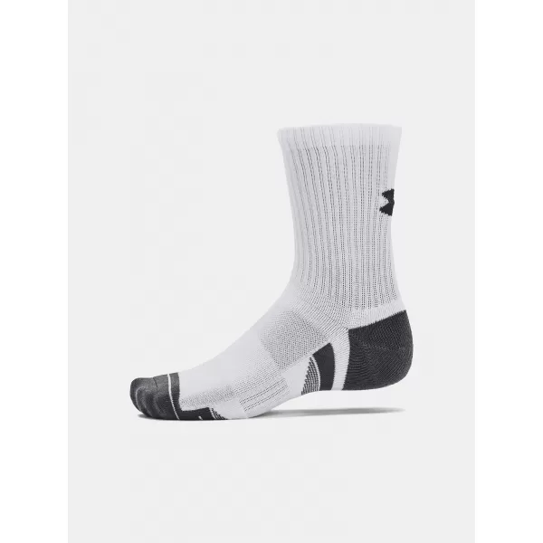  Чорапи UNDER ARMOUR PERFORMANCE COTTON 3P MID 1379530-100 БЯЛО 