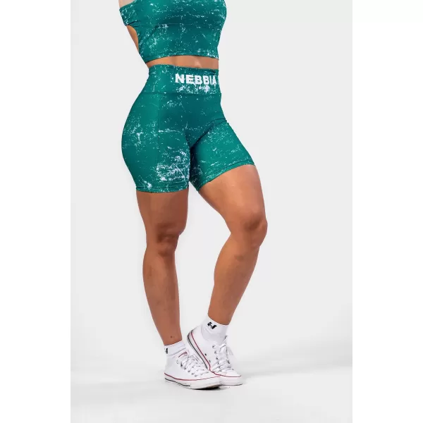  HAMMIES 615 GREEN Къси панталони Nebbia с висока талия 5 инча 