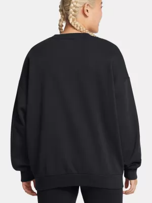 Дамски суичър UNDER ARMOUR RIVAL FLEECE OS CREW ЧЕРЕН