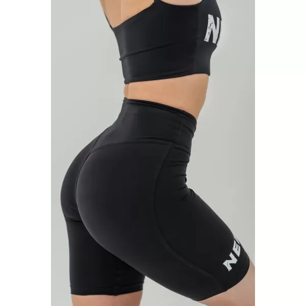  SNATCHED 614 BLACK Къси панталони Nebbia с висока талия 9 инча 