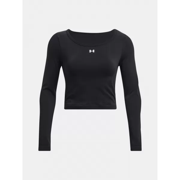  Дамска тениска UNDER ARMOUR TRAIN SEAMLESS LS 1379150-001 ЧЕРЕН 