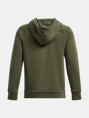 Суичър за момче UNDER ARMOUR RIVAL FLEECE HOODIE 1379792-390 ЗЕЛЕНО
