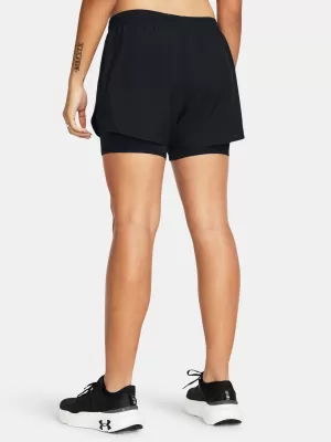 Дамски шорти UNDER ARMOUR FLY BY 2-IN-1 SHORTS 1382440-001 ЧЕРЕН