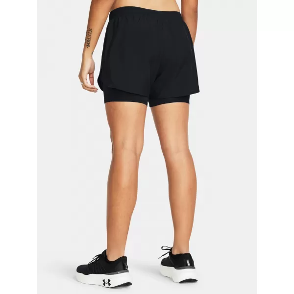  Дамски шорти UNDER ARMOUR FLY BY 2-IN-1 SHORTS 1382440-001 ЧЕРЕН 