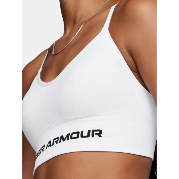  Дамски сутиен UNDER ARMOUR VANISH SEAMLESS LOW BRA 1384417-100 БЯЛО 