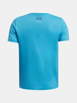 Момчешка тениска UNDER ARMOUR B SPLIT BIG LOGO SS 1390003-452 СИНЬО