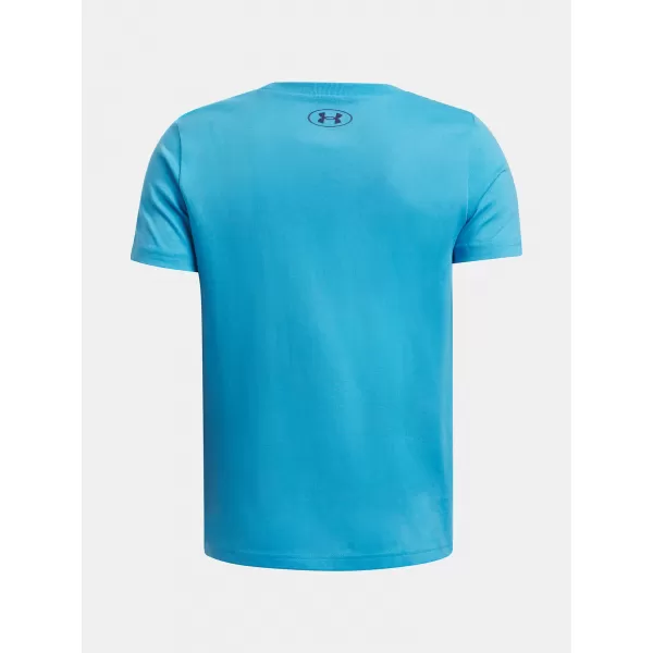  Момчешка тениска UNDER ARMOUR B SPLIT BIG LOGO SS 1390003-452 СИНЬО 
