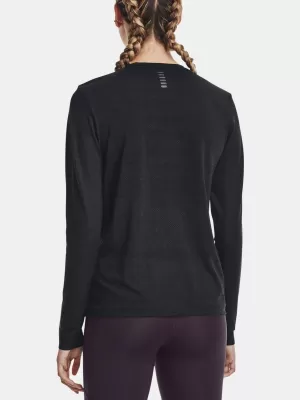 Дамска тениска UNDER ARMOUR SEAMLESS STRIDE LS 1375699-001 ЧЕРЕН