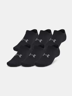 Чорапи UNDER ARMOUR UA ESSENTIAL NO SHOW 6PK ЧЕРЕН