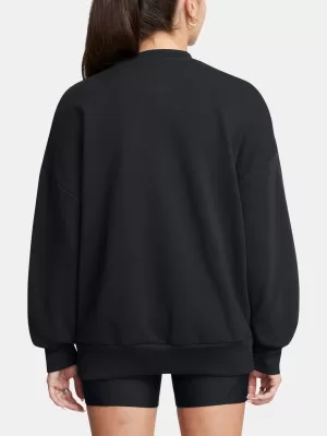 Дамски суичър UNDER ARMOUR ICON HWT TERRY OS CREW 1386493-001 ЧЕРЕН