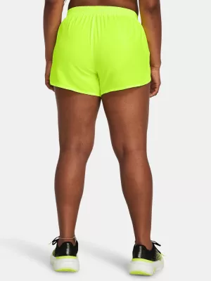 Дамски шорти UNDER ARMOUR FLY BY 3'' SHORTS 1382438-731 ЗЕЛЕНО