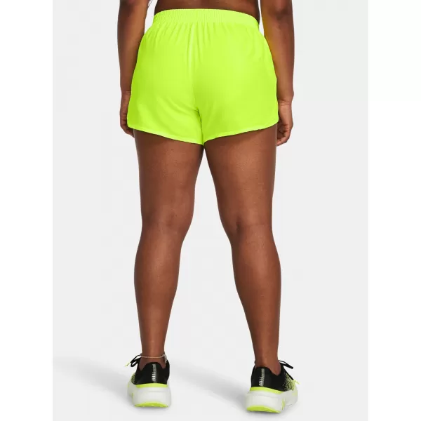  Дамски шорти UNDER ARMOUR FLY BY 3'' SHORTS 1382438-731 ЗЕЛЕНО 