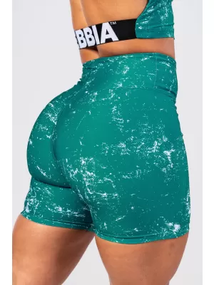 HAMMIES 615 GREEN Къси панталони Nebbia с висока талия 5 инча
