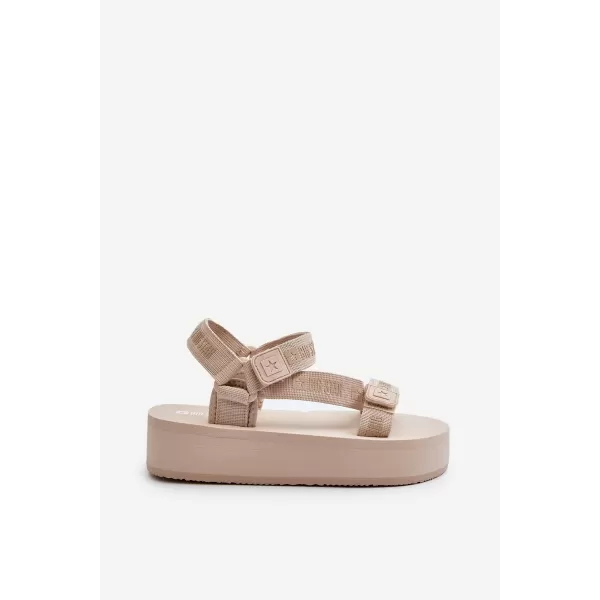  Дамски сандали BIG STAR NN274A528 BEIGE Big Star Shoes 