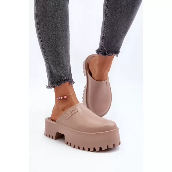  Дамски чехли BIG STAR NN274016 BEIGE Big Star Shoes 
