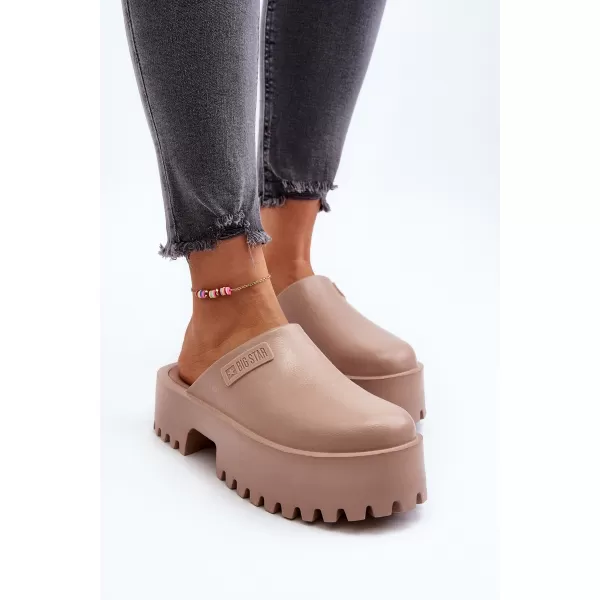  Дамски чехли BIG STAR NN274016 BEIGE Big Star Shoes 