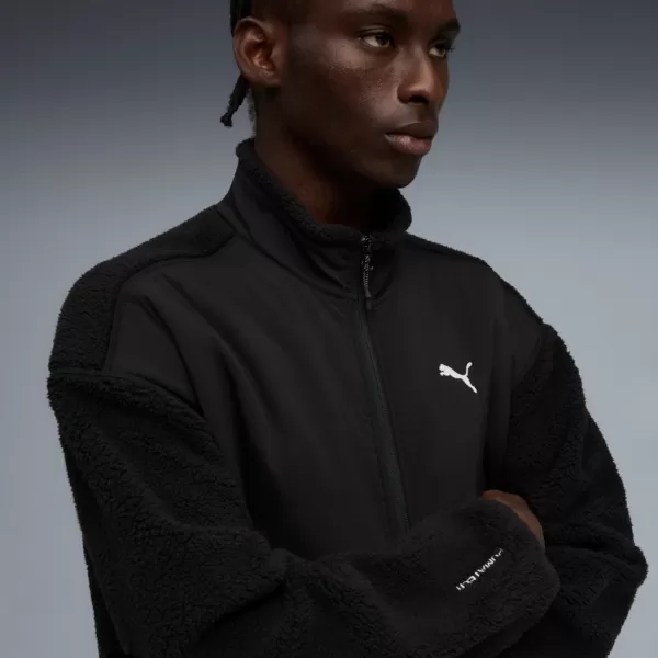  Мъжко яке PUMA TECH SOFT TECH RELAXED SHERPA JACKET 632104-01 ЧЕРЕН 