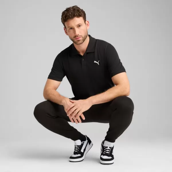  Мъжка тениска с яка PUMA ESS PIQUE POLO 682554-01 ЧЕРЕН 
