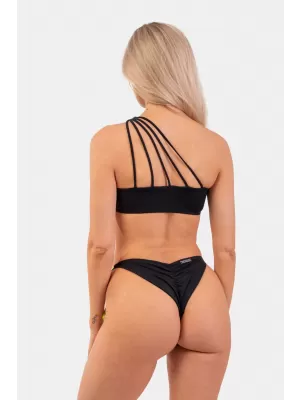 Бански костюм Bandeau с едно рамо - горна част 448 ЧЕРЕН Nebbia