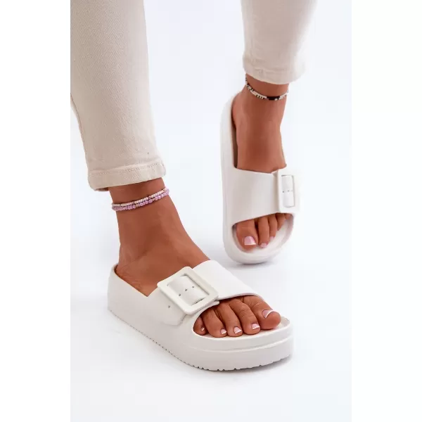  Дамски чехли BIG STAR NN274A661 WHITE Big Star Shoes 