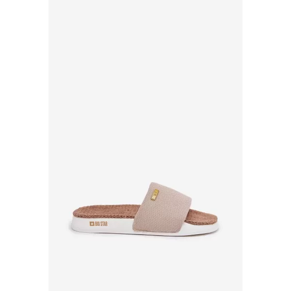  Дамски чехли BIG STAR RR274A102 BEIGE Big Star Shoes 