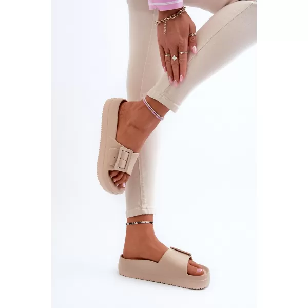  Дамски чехли BIG STAR NN274A666 BEIGE Big Star Shoes 