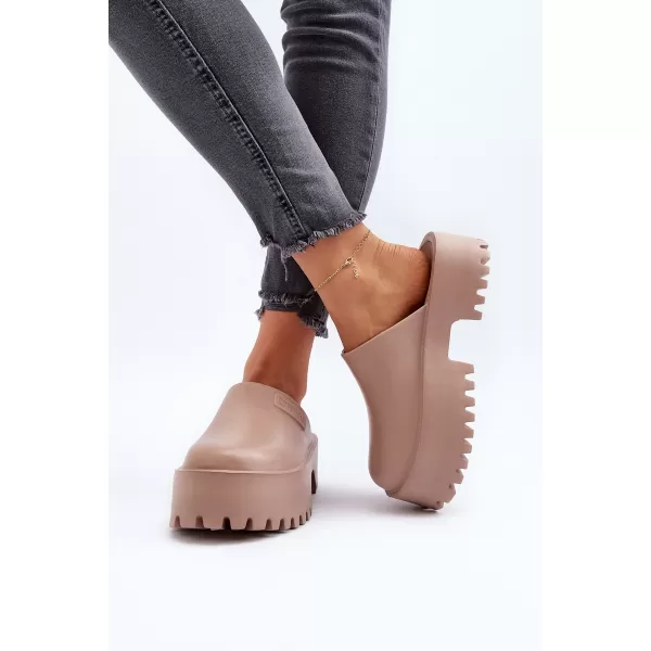  Дамски чехли BIG STAR NN274016 BEIGE Big Star Shoes 
