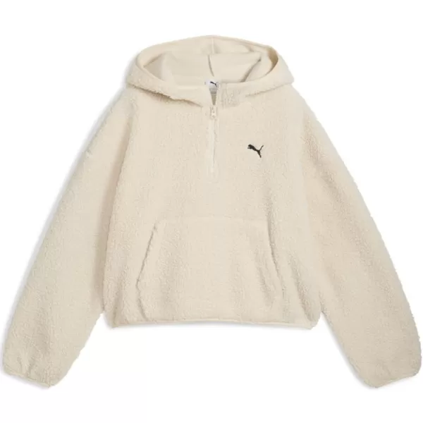  Дамска суитчър PUMA WARDROBE ESS OVERSIZED POLAR FLEECE HOODIE 632048-87 БЯЛ 