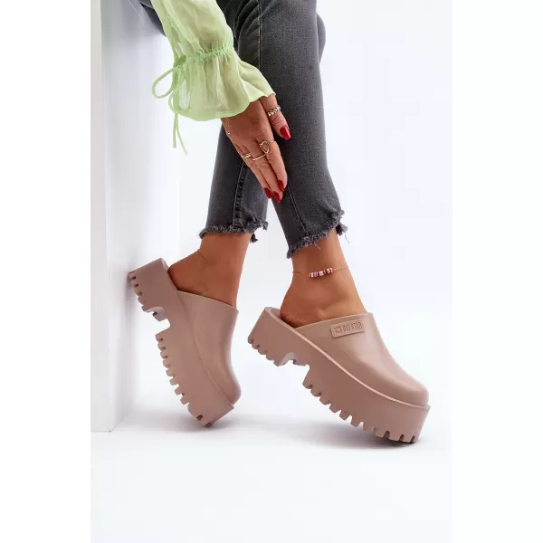  Дамски чехли BIG STAR NN274016 BEIGE Big Star Shoes 