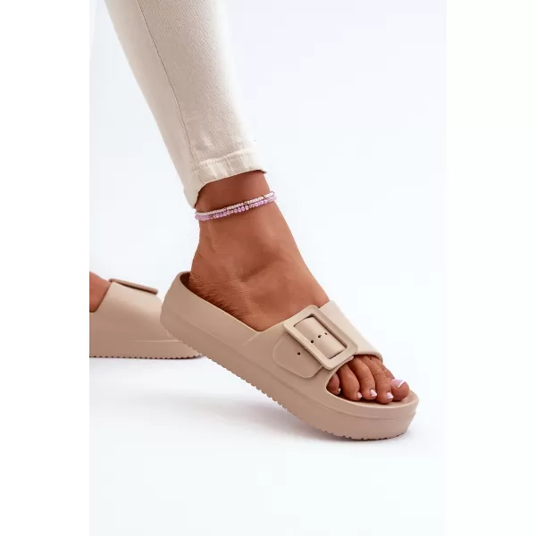  Дамски чехли BIG STAR NN274A666 BEIGE Big Star Shoes 