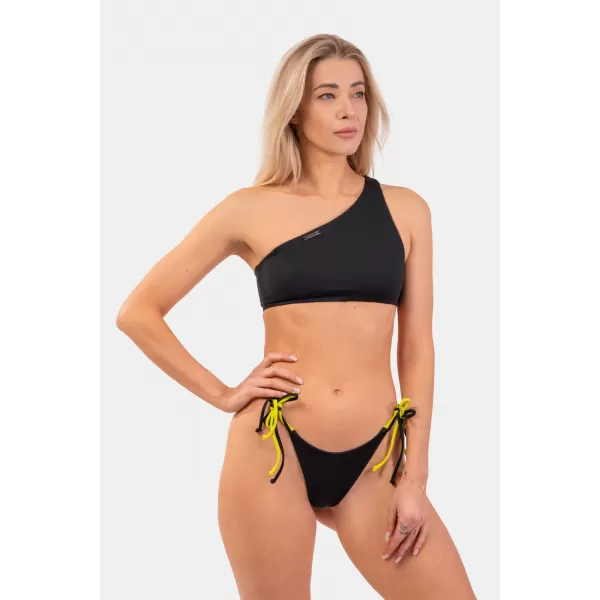  Бански костюм Bandeau с едно рамо - горна част 448 ЧЕРЕН Nebbia 