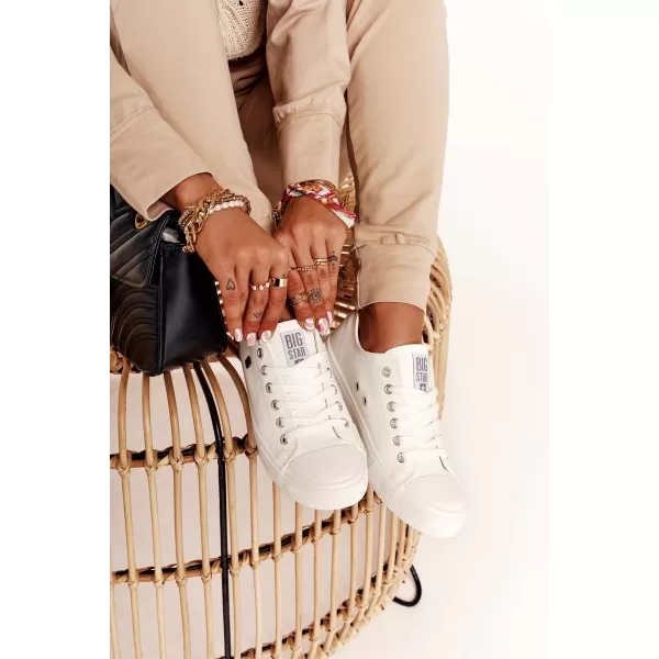  Дамски маратонки BIG STAR V274869 WHITE Big Star Shoes 