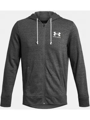 Мъжки суичър UNDER ARMOUR RIVAL TERRY LC FZ 1370409-025 СИВО