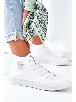 Дамски кожени боти BIG STAR GG274016 WHITE Big Star Shoes
