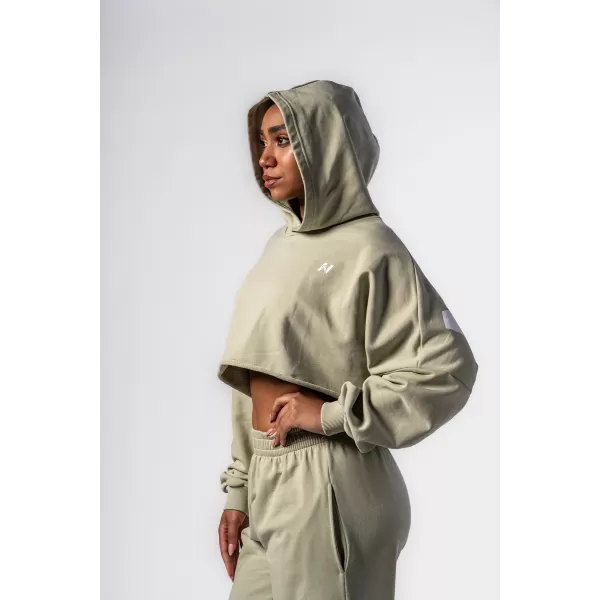  Голям суичър OWN YOUR POWER 433 СВЕТЛО ЗЕЛЕН Nebbia 