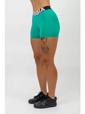 Фитнес шорти с висока талия GLUTE PUMP 240 GREEN Nebbia