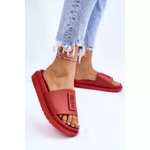  Дамски чехли BIG STAR LL274430 RED Big Star Shoes 