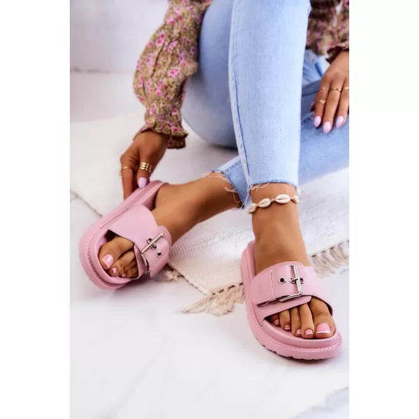  Модни дамски чехли BIG STAR JJ274A308 PINK Big Star Shoes 